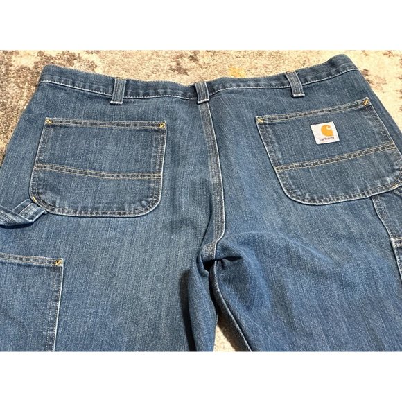 Carhartt 38x30 Relaxed Fit Straight Leg Carpenter Painter Jeans Medium Wash NWOT - Picture 3 of 9